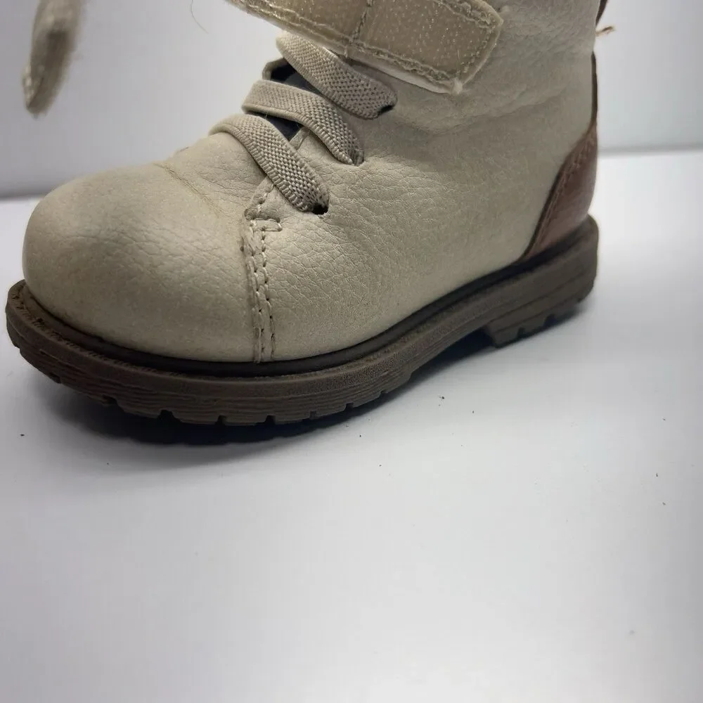 Oshkosh B’gosh Boys Felipe Fashion Work Boots- Hook/Loop` Toddler Size 4M